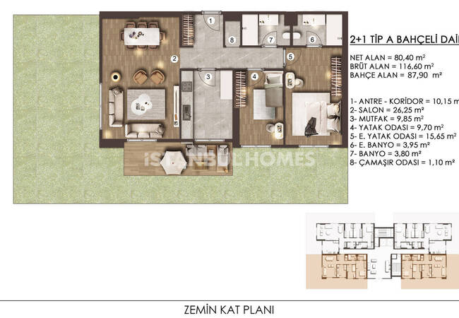 Недвижимость с видом на озеро рядом с главной дорогой в Стамбуле 27