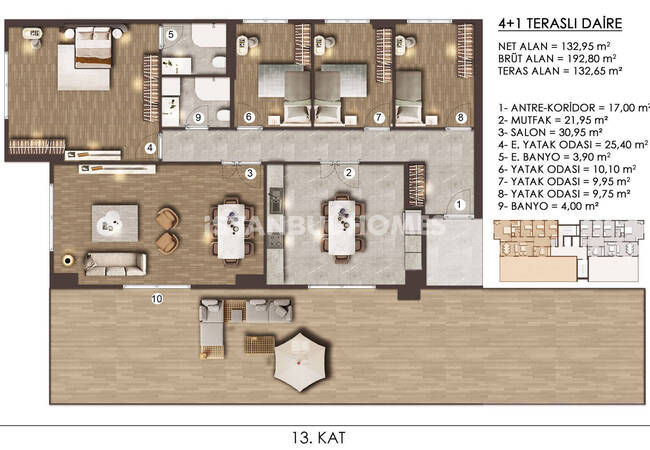 Недвижимость с видом на озеро рядом с главной дорогой в Стамбуле 30