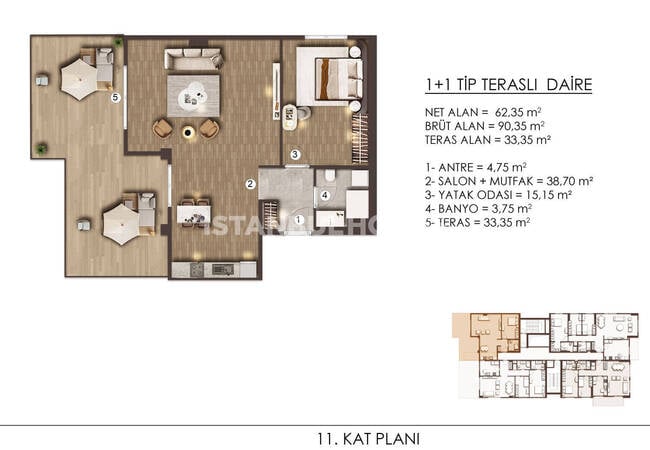 Недвижимость с видом на озеро рядом с главной дорогой в Стамбуле 31
