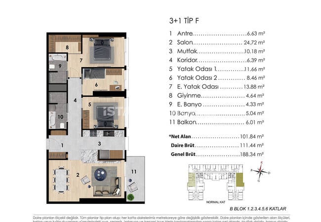Sea View Apartments in Complex with Pool in Istanbul Tuzla 42