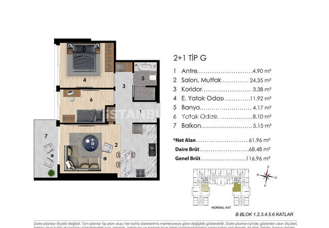 Sea View Apartments in Complex with Pool in Istanbul Tuzla 35