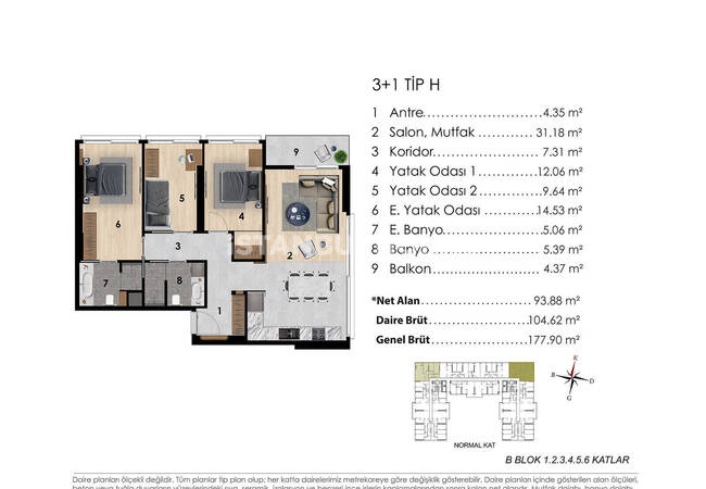 Sea View Apartments in Complex with Pool in Istanbul Tuzla 44