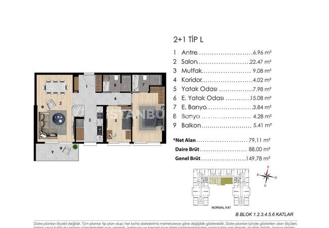 Sea View Apartments in Complex with Pool in Istanbul Tuzla 36