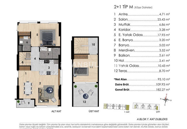 Sea View Apartments in Complex with Pool in Istanbul Tuzla 37