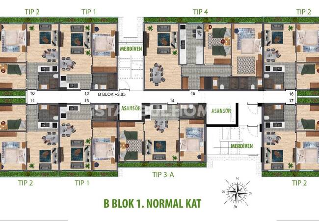 Investment Flats in Comprehensive Project in Istanbul Kagithane 22