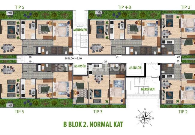 Investment Flats in Comprehensive Project in Istanbul Kagithane 23
