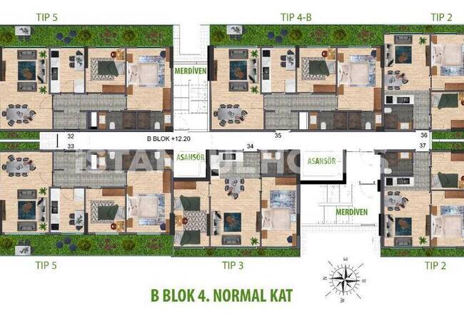 Investment Flats in Comprehensive Project in Istanbul Kagithane 29