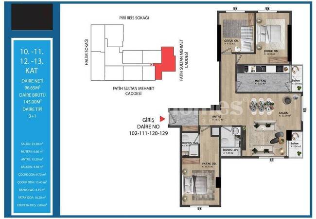 İstanbul Kağıthane'de Şık Tasarımlı Anahtar Teslim Daireler 15