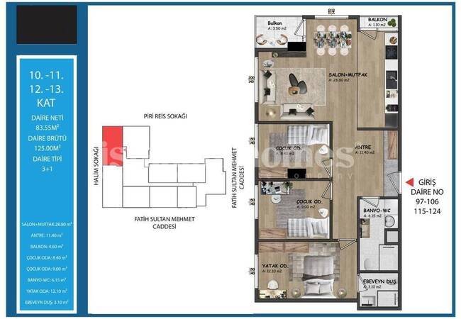 İstanbul Kağıthane'de Şık Tasarımlı Anahtar Teslim Daireler 17