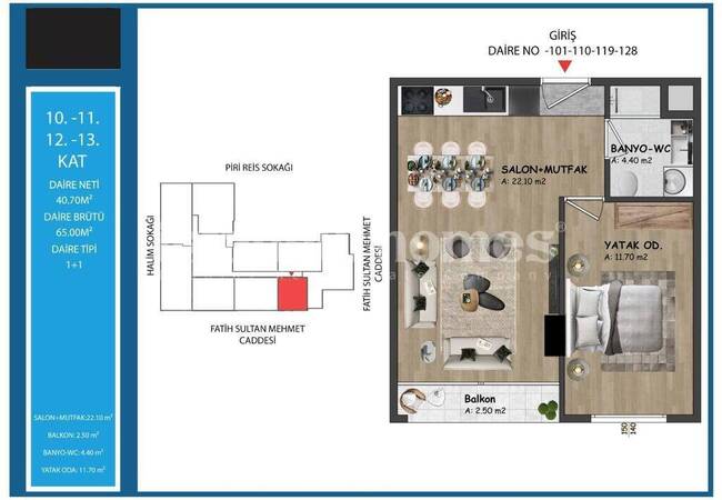 İstanbul Kağıthane'de Şık Tasarımlı Anahtar Teslim Daireler 18