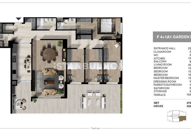 İstanbul Zeytinburnu'nda Ebeveyn Banyolu Satılık Daireler 23