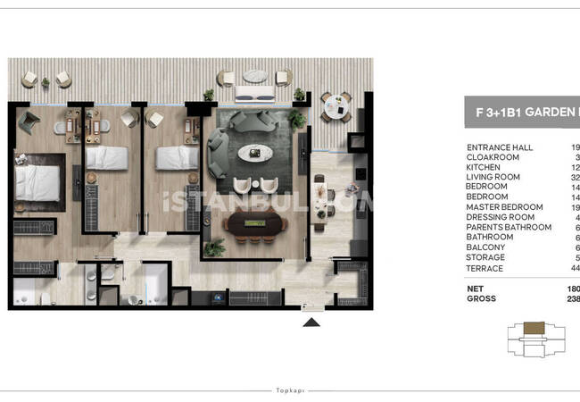İstanbul Zeytinburnu'nda Ebeveyn Banyolu Satılık Daireler 26