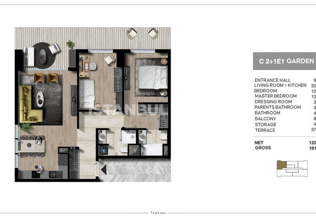 İstanbul Zeytinburnu'nda Ebeveyn Banyolu Satılık Daireler 28