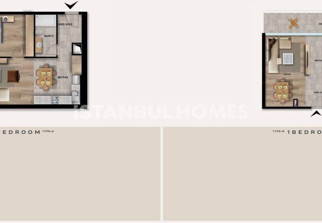 İstanbul Kağıthane'de Güvenlikli Site İçinde Daireler 19