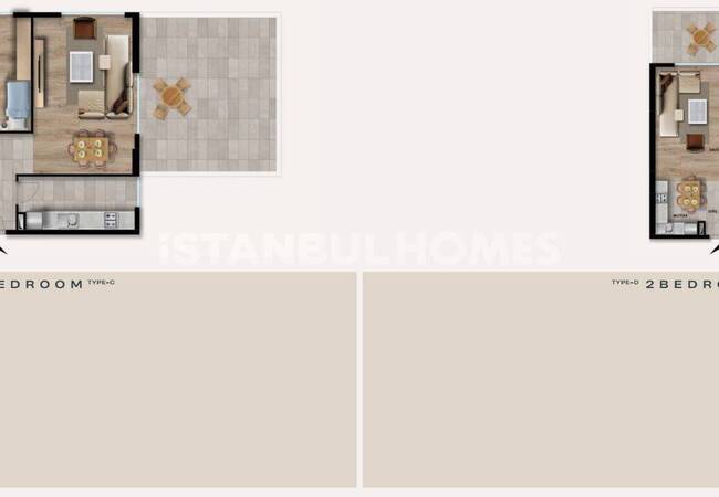 İstanbul Kağıthane'de Güvenlikli Site İçinde Daireler 22