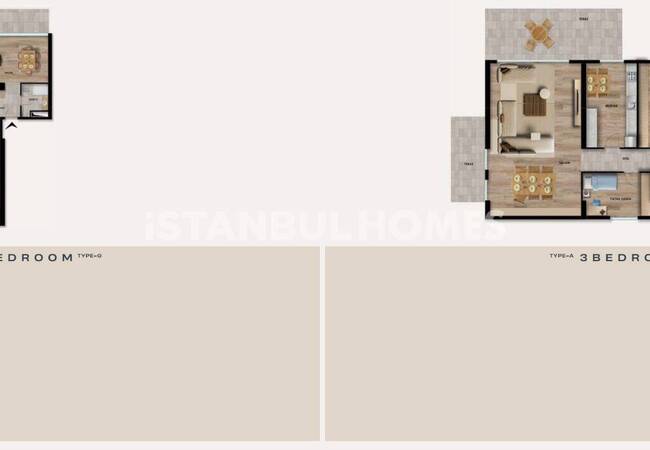 İstanbul Kağıthane'de Güvenlikli Site İçinde Daireler 24