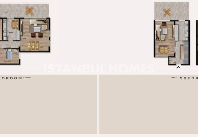 İstanbul Kağıthane'de Güvenlikli Site İçinde Daireler 25