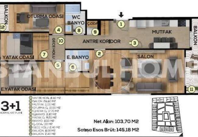İstanbul Büyükçekmece'de Denize Yakın Konumda Ferah Daireler 30