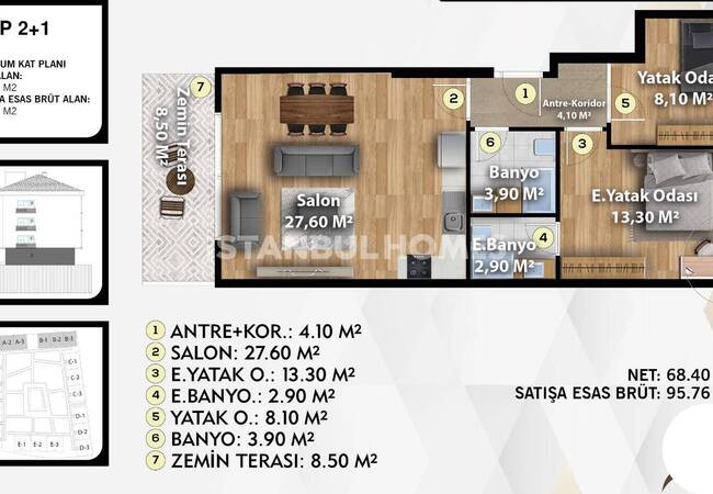 İstanbul Büyükçekmece'de Denize Yakın Konumda Ferah Daireler 32