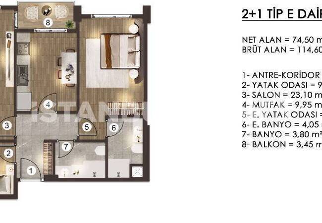 Wohnungen Mit Geräumigen Innenräumen In Zeytinburnu Istanbul 25