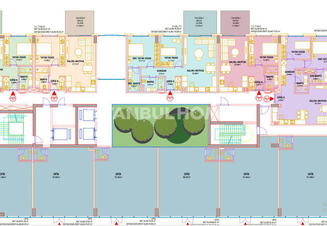 آپارتمان های شیک در یک پروژه با امکانات رفاهی در ساریر استانبول 23