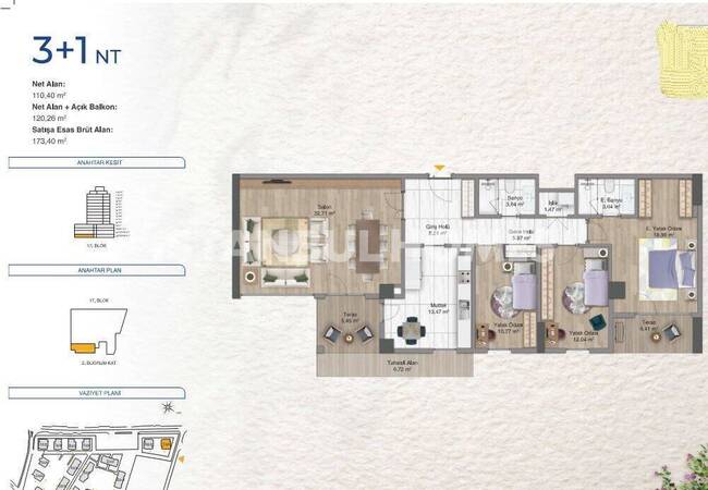 Flats in a Complex with Pool in Bagcilar Istanbul 27