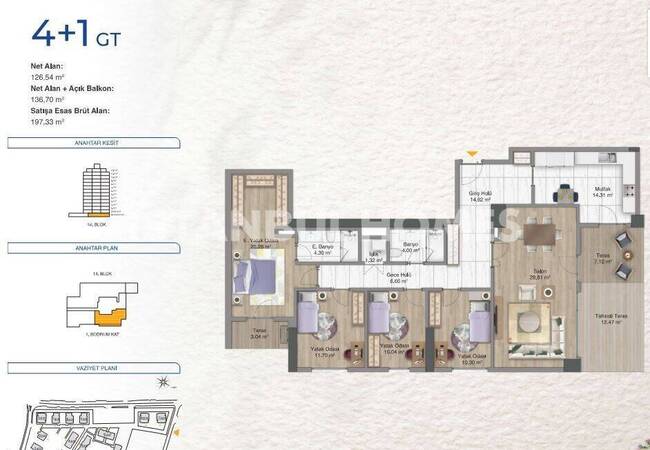Flats in a Complex with Pool in Bagcilar Istanbul 29