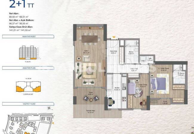 Flats in a Complex with Pool in Bagcilar Istanbul 16