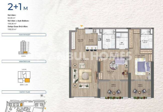 Flats in a Complex with Pool in Bagcilar Istanbul 20