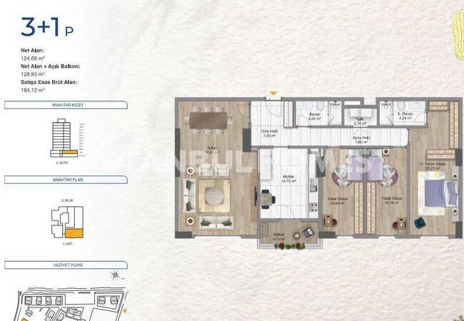 Flats in a Complex with Pool in Bagcilar Istanbul 25