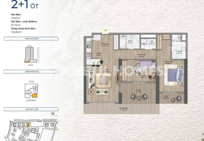 Flats in a Complex with Pool in Bagcilar Istanbul 17