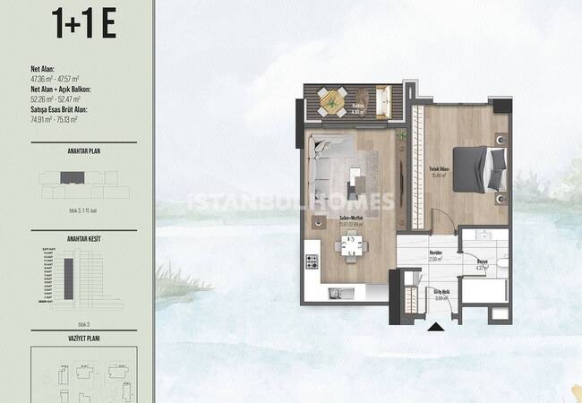 شقق أنيقة بالقرب من الطريق السريع Tem في كوتشوك شكمجة 24