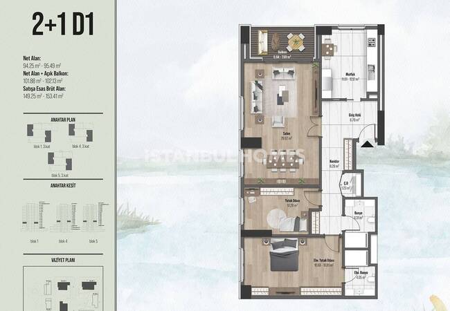 شقق أنيقة بالقرب من الطريق السريع Tem في كوتشوك شكمجة 26