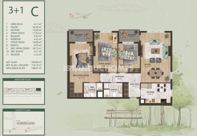 Immobilien Mit Waldblick Und Parkplatz In Istanbul Arnavutkoy 18