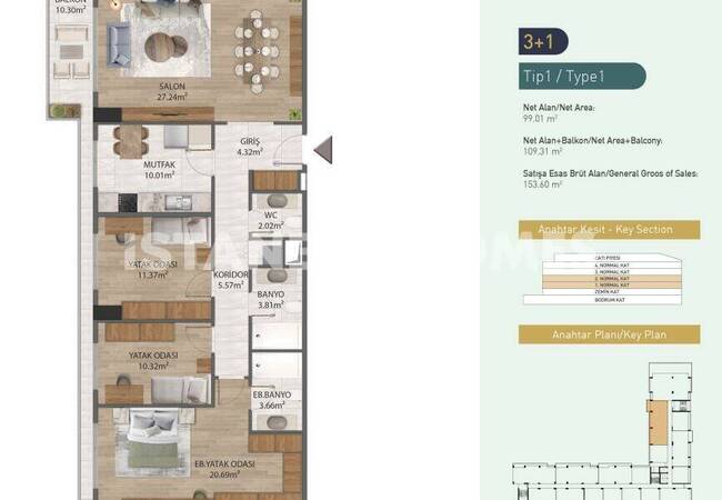 Stylish Design Apartments in Eyupsultan Istanbul 28