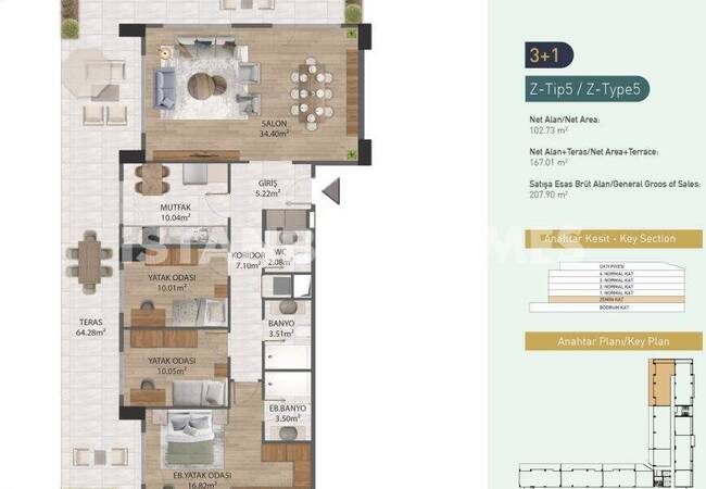 Stylish Design Apartments in Eyupsultan Istanbul 33