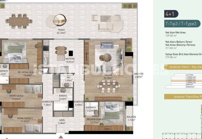 Stylish Design Apartments in Eyupsultan Istanbul 34