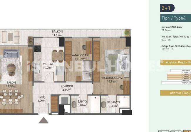 Stylish Design Apartments in Eyupsultan Istanbul 26