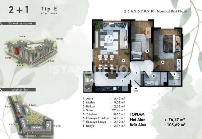 Wohnungen Mit Stadt- Und Naturblick In Eyupsultan 38
