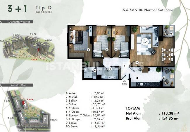 Wohnungen Mit Stadt- Und Naturblick In Eyupsultan 43