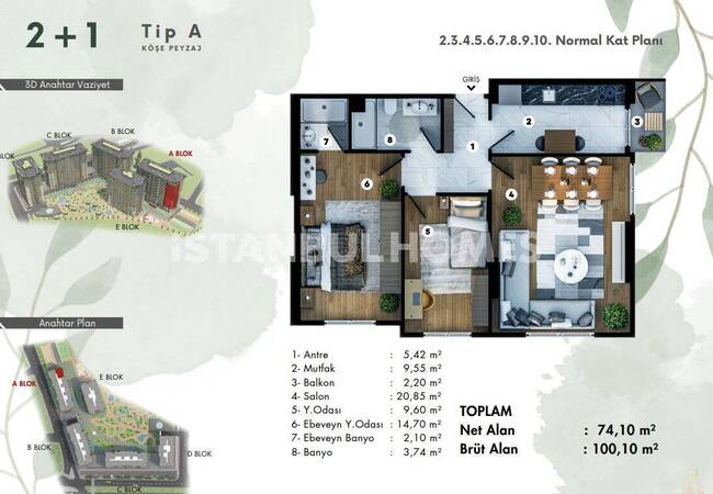 Wohnungen Mit Stadt- Und Naturblick In Eyupsultan 34