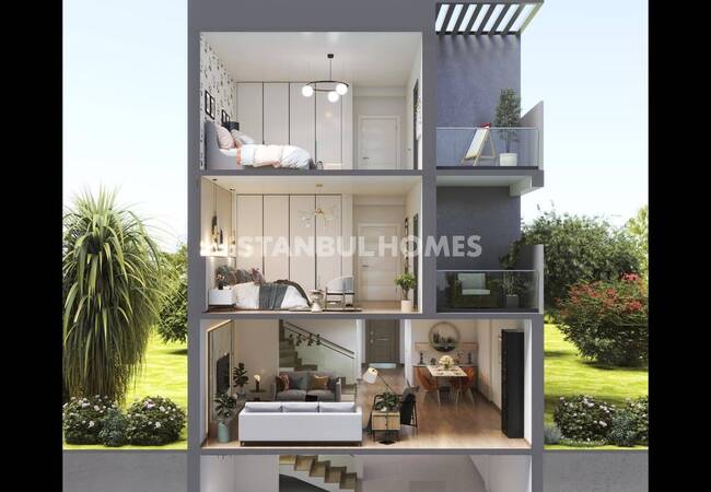 منازل تربلكس مكونة من 4 غرف نوم في باشاك شهير في اسطنبول 33