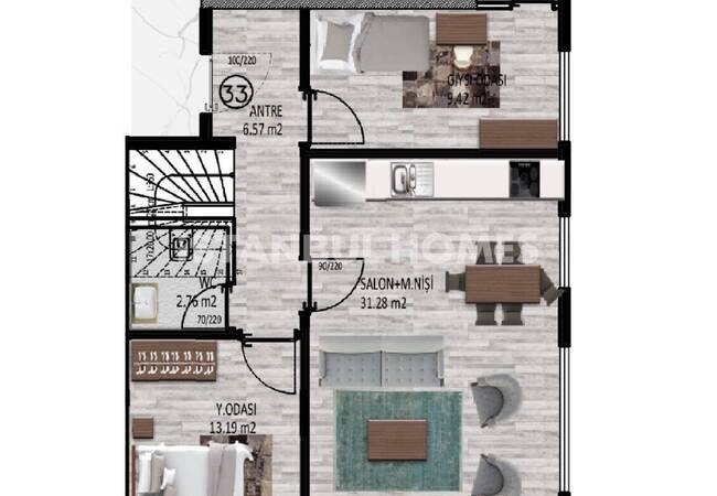 Просторные квартиры в Стамбуле, Бешикташ, возле павильона Ихламур 15