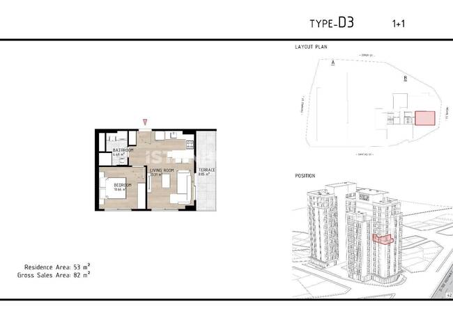 Apartments Near E-5 Highway and Metrobus in Kagithane 19