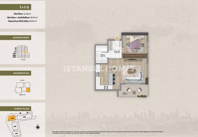 Квартиры в проекте с богатой инфраструктурой в Шишли, Стамбул 18