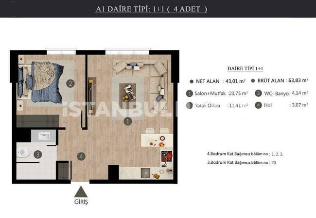 Eyüpsultan Göktürk'te Yeni Projede Yatırımlık Daireler 17