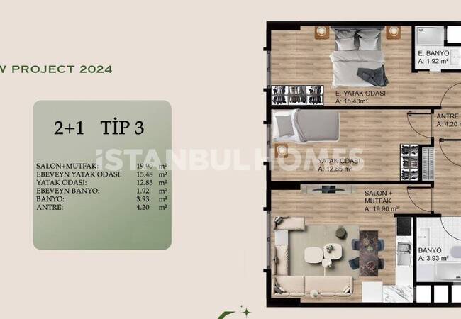 Wohnungen Zum Verkauf In Der Nähe Der U-bahn In Kagithane 25