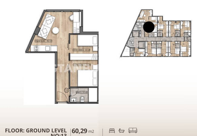 Investment Flats with Rental Guarantee in Istanbul Besiktas 12