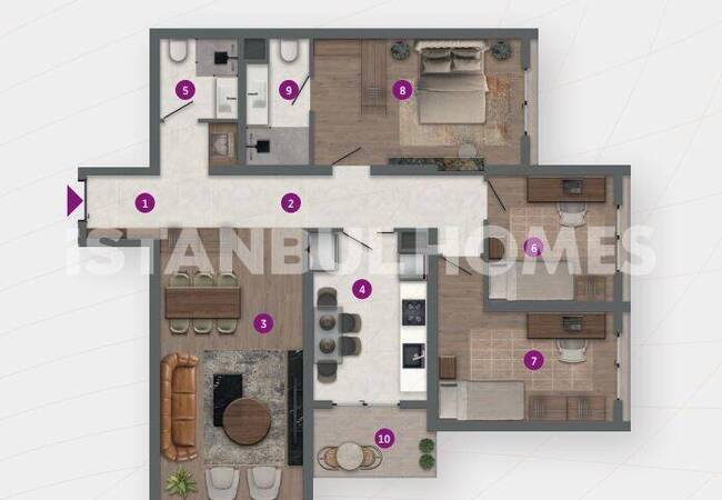 Apartments in Esenyurt with Pool, Sports Facilities & Security 22