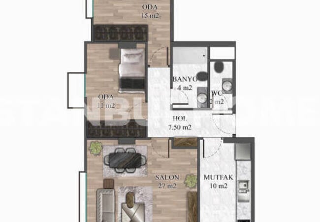 Appartements De Luxe À Kadıköy Avec Vue Sur La Mer Et Équipements 11